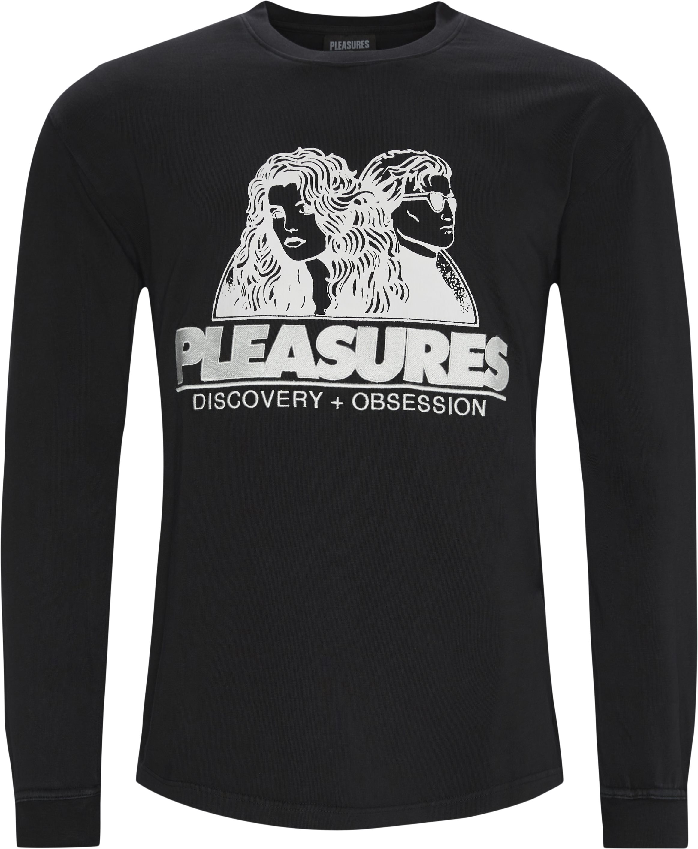 Pleasures Sweatshirts DISCOVERY HEAVY WEIGHT SHIRT Black