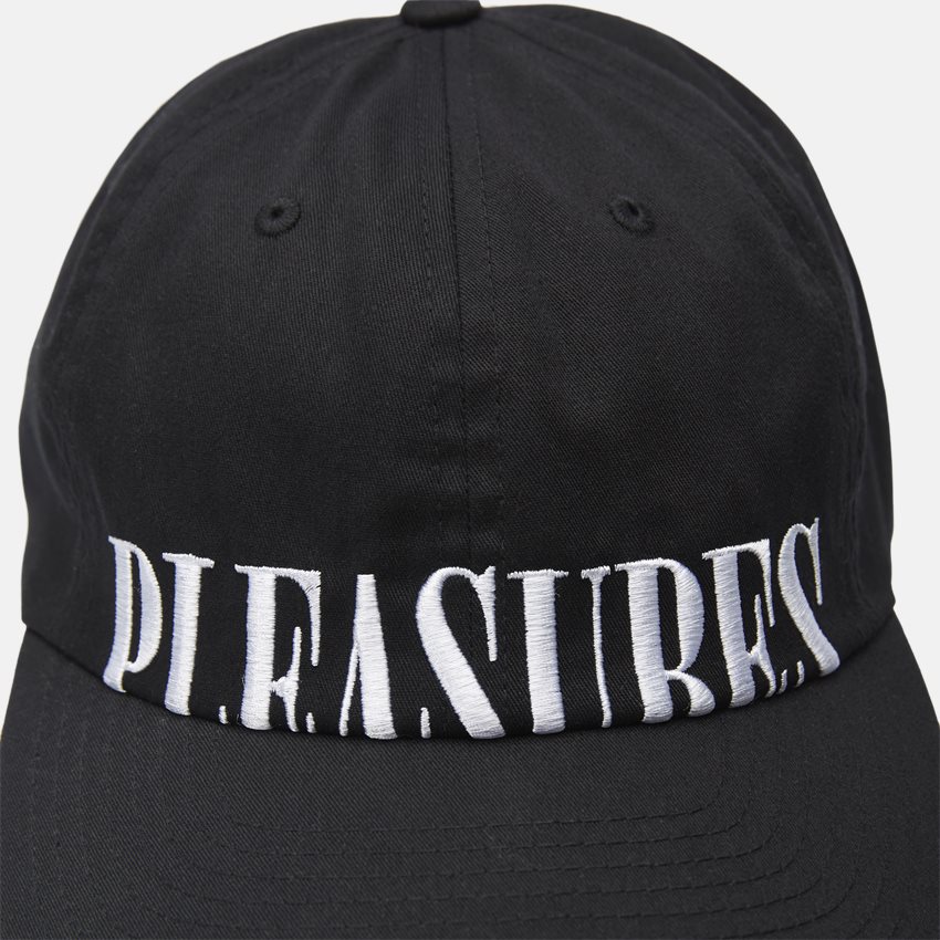 Pleasures Caps DOME LOW PROFILE SNAPBACK HAT BLACK