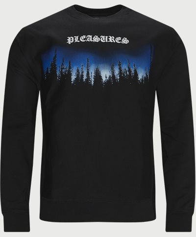Pleasures Sweatshirts FOREST PREMIUM CREWNECK SWEAT Black