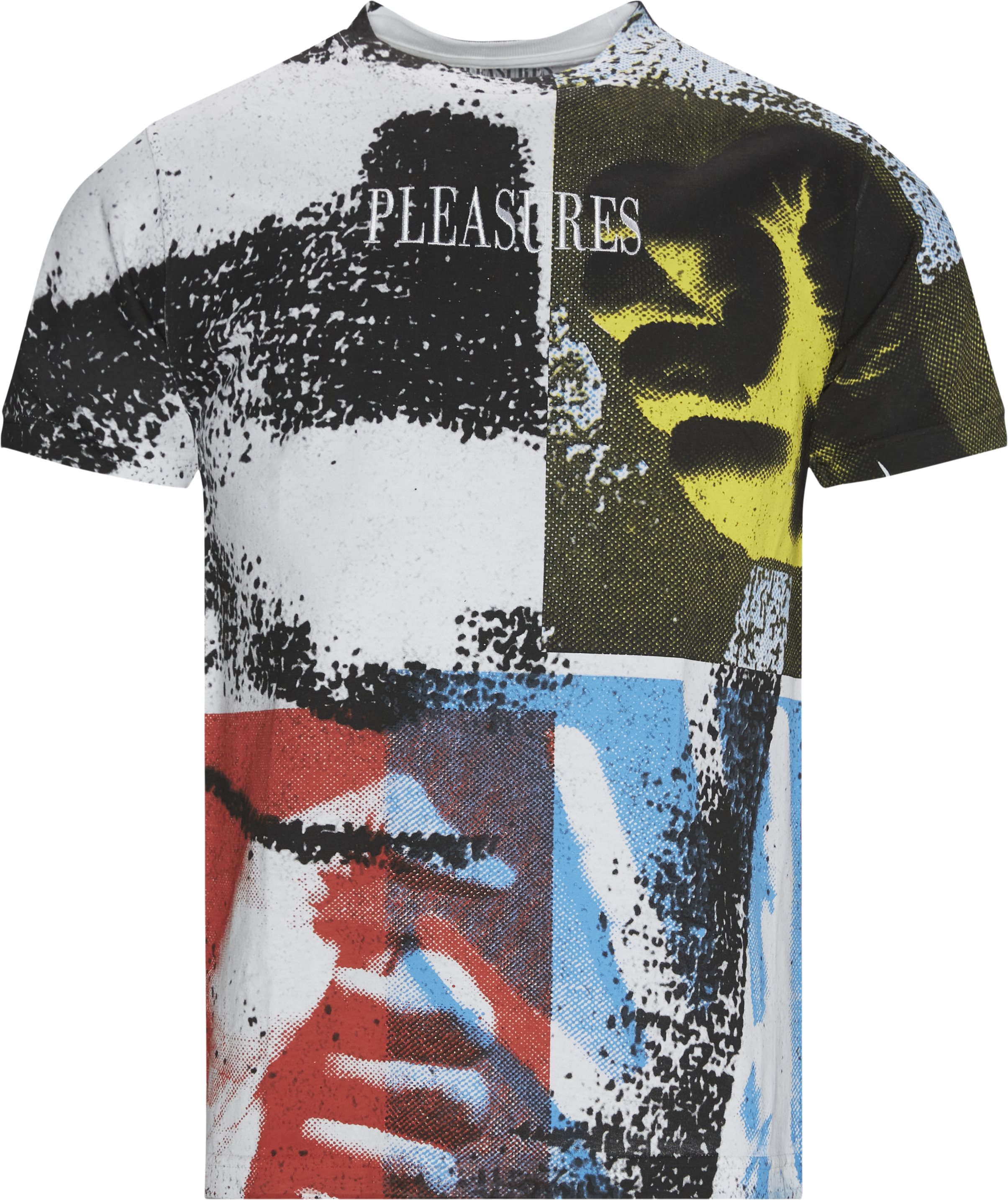 Pleasures T-shirts FISTED EMBROIDERED TEE Multi
