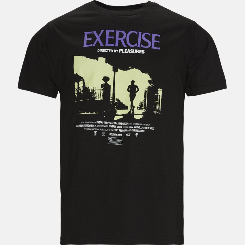 Pleasures T-shirts EXERCISE TEE BLACK