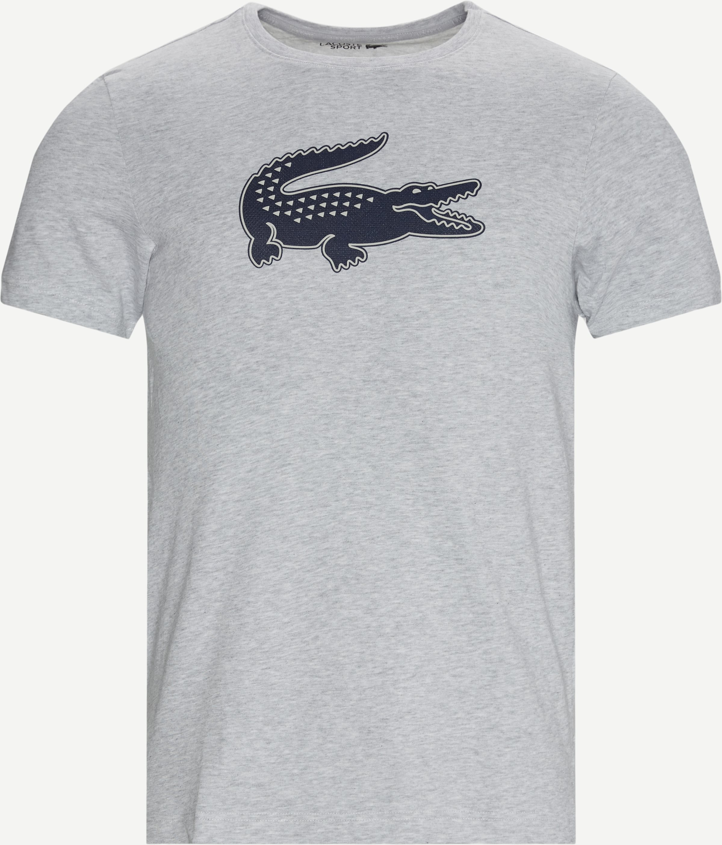  3D Print Crocodile Breathable Jersey T-shirt - T-shirts - Regular fit - Grå