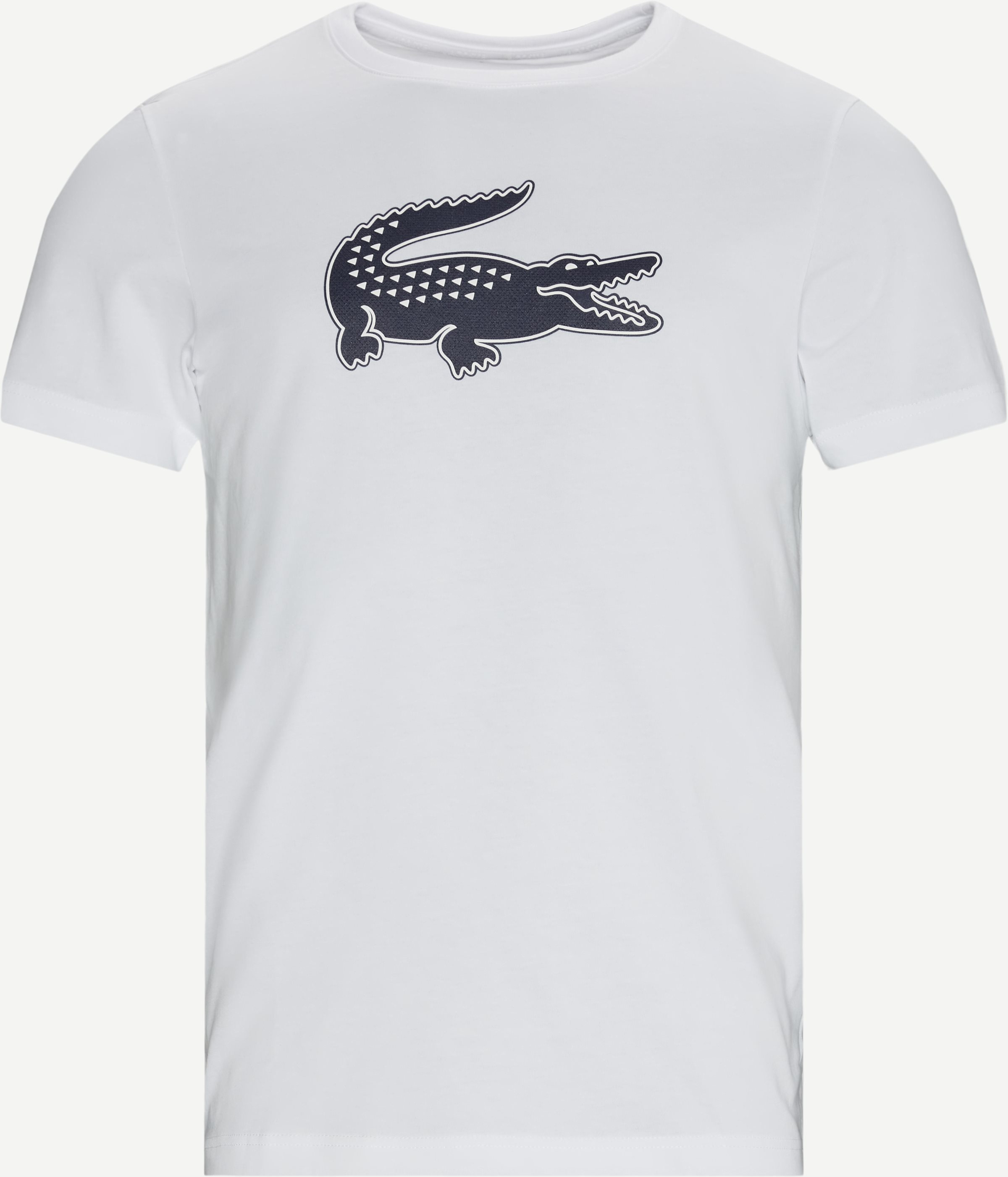  3D Print Crocodile Breathable Jersey T-shirt - T-shirts - Regular fit - Hvid