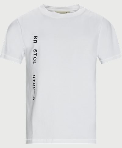 Bristol Studio T-shirts VERTICAL REVERSIBLE Hvid