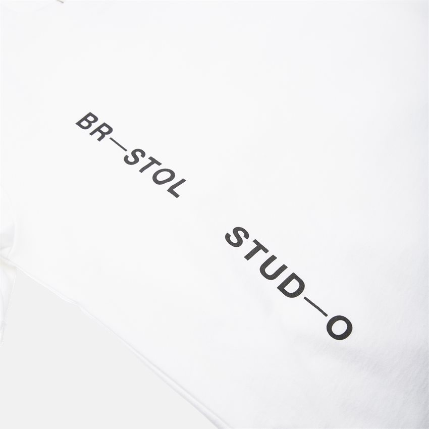 Bristol Studio T-shirts VERTICAL REVERSIBLE WHITE