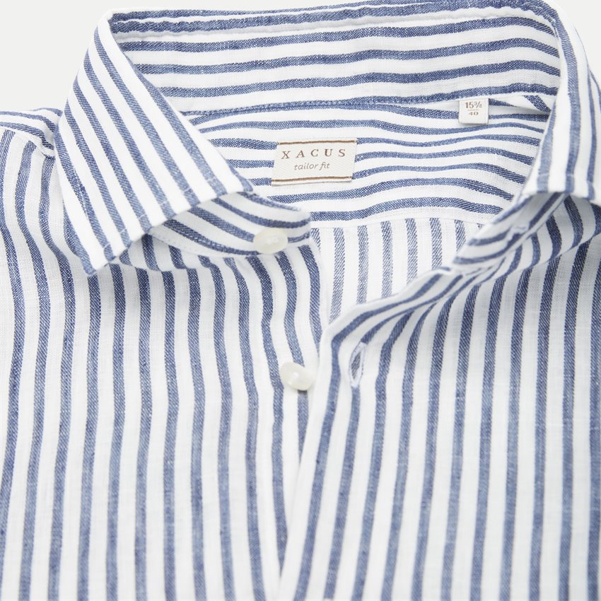 Xacus Shirts 81236 748 BLUE-WHITE