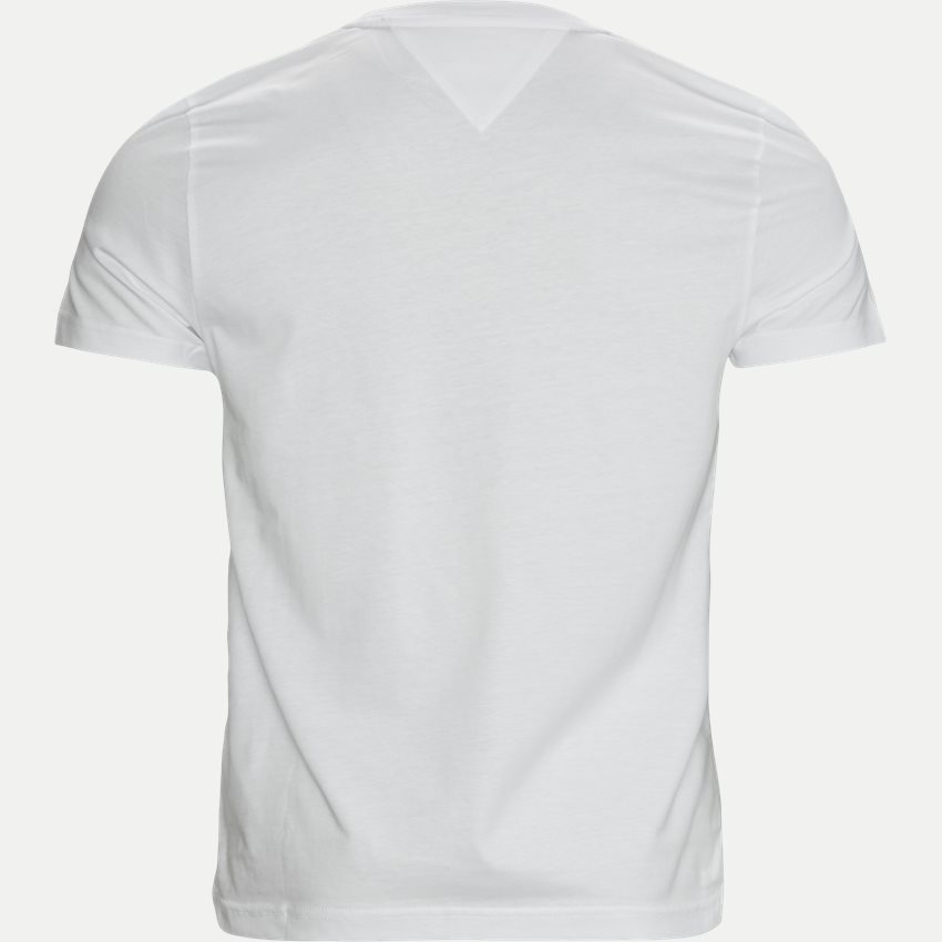 Tommy Hilfiger T-shirts 18724 SPLIT CHEST STRIPE HVID