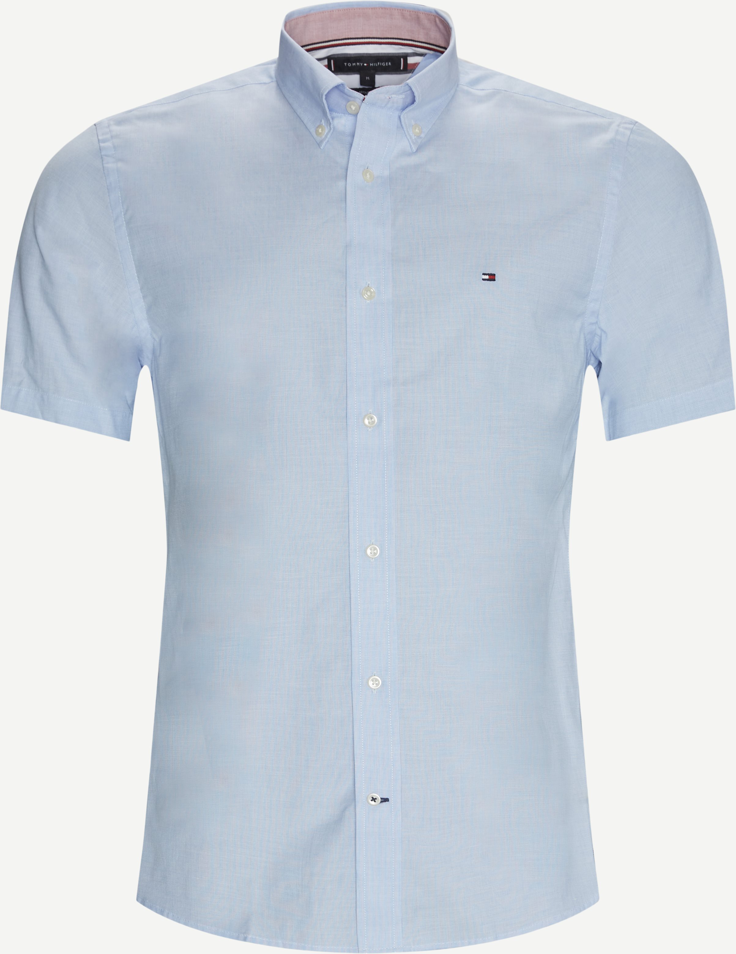 Poplin K/Æ Skjorte - Kortærmede skjorter - Regular fit - Blå