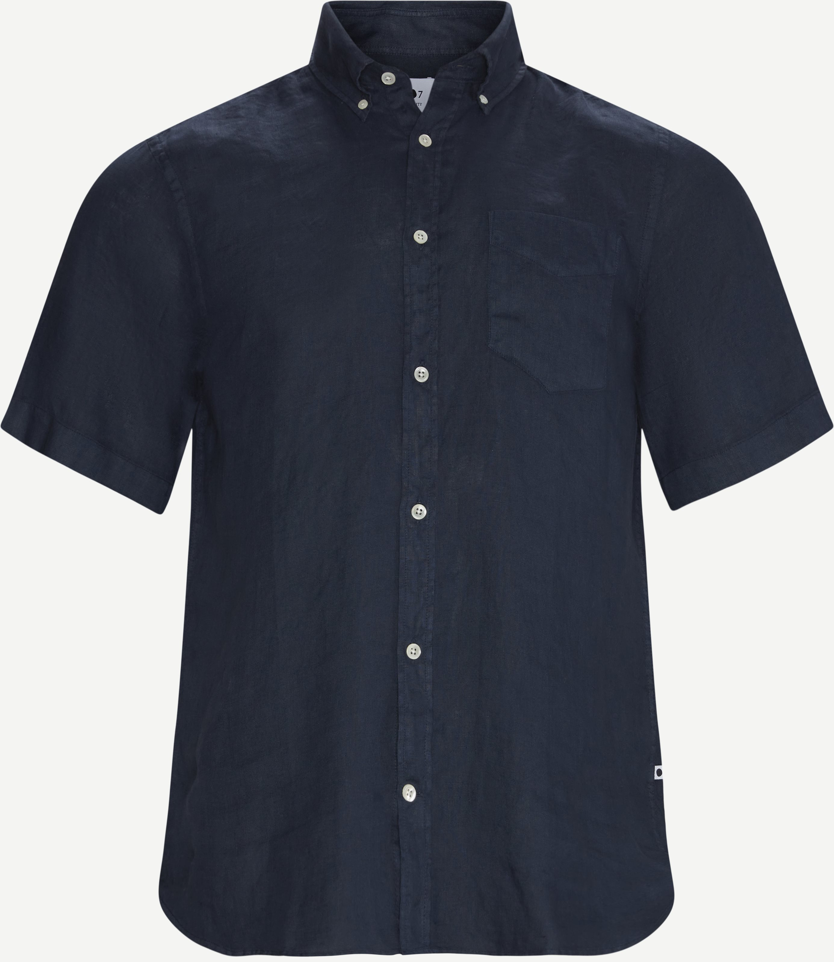 Tyrion K/Æ Skjorte - Short-sleeved shirts - Regular fit - Blue