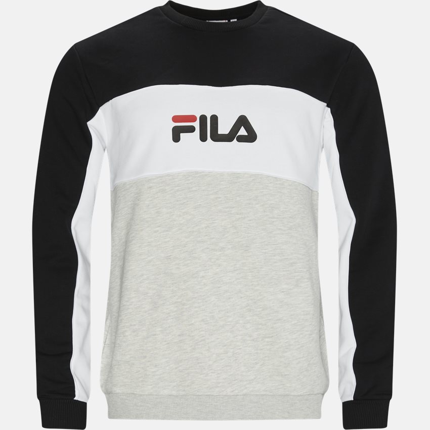 FILA Sweatshirts AQIL BLOCKED CREW 688467 SORT