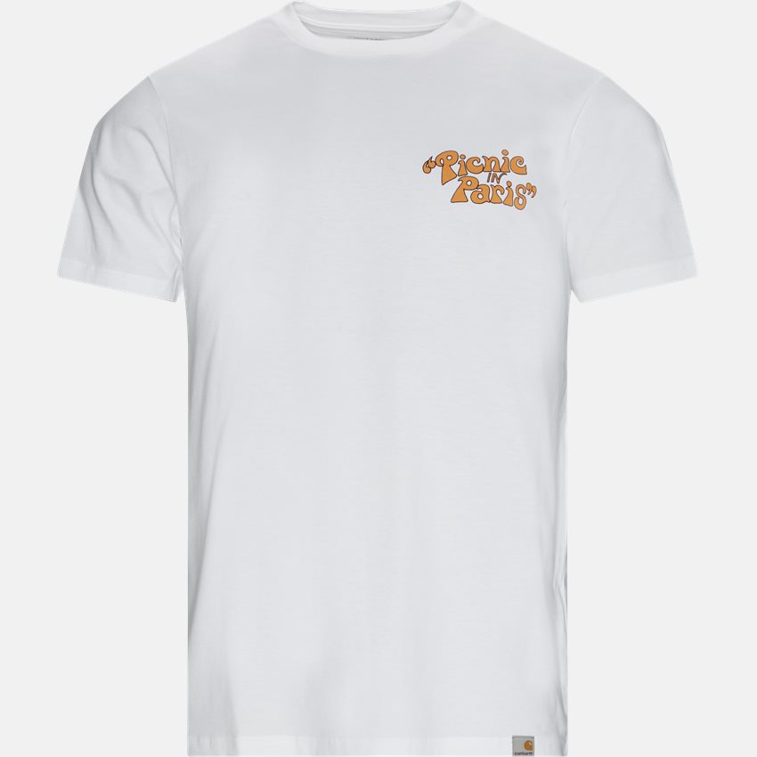 Carhartt WIP T-shirts S/S PICNIC IN PARIS I029932 WHITE
