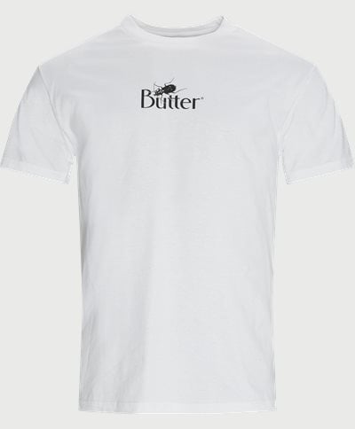 Butter Goods T-shirts BUG CLASSIC LOGO TEE Hvid
