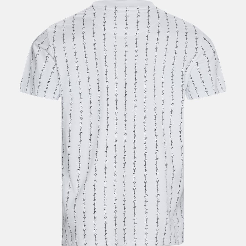 Karl Kani T-shirts SIGNATURE LOGO PINSTRIPE 603027 HVID