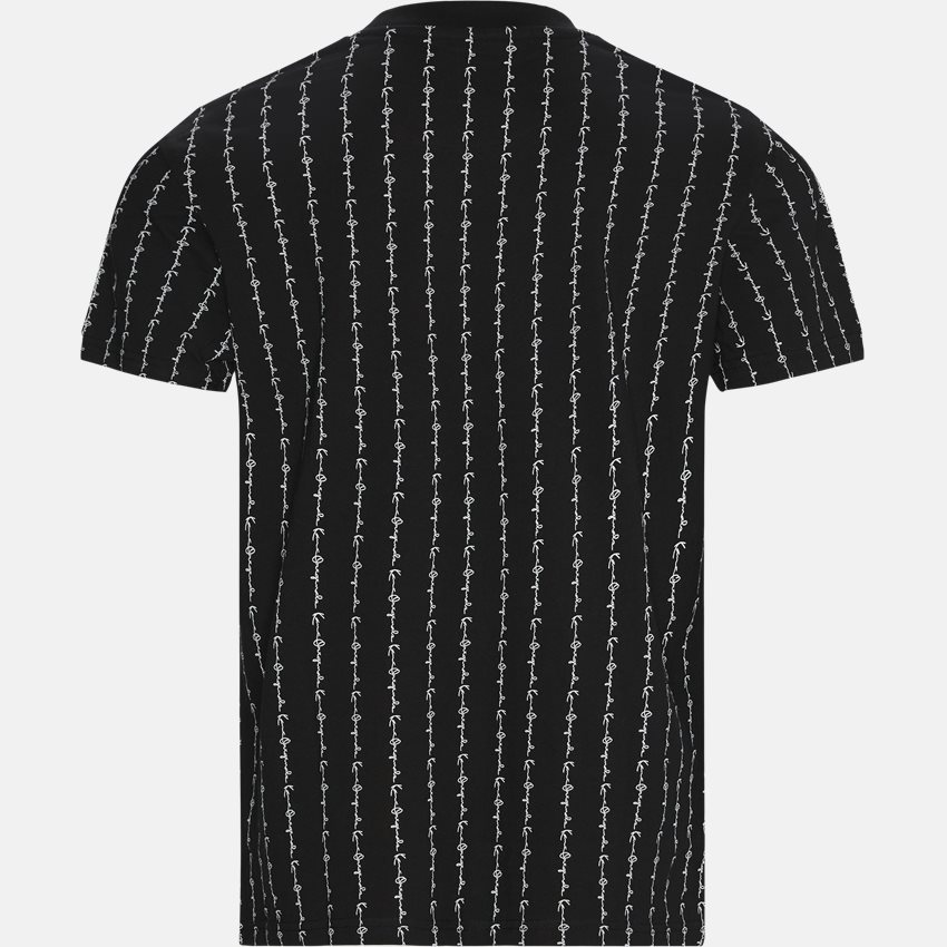 Karl Kani T-shirts SIGNATURE LOGO PINSTRIPE 603027 SORT