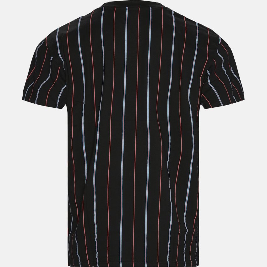 Karl Kani T-shirts SMALL SIGNATURE PINSTRIPE 603027 SORT