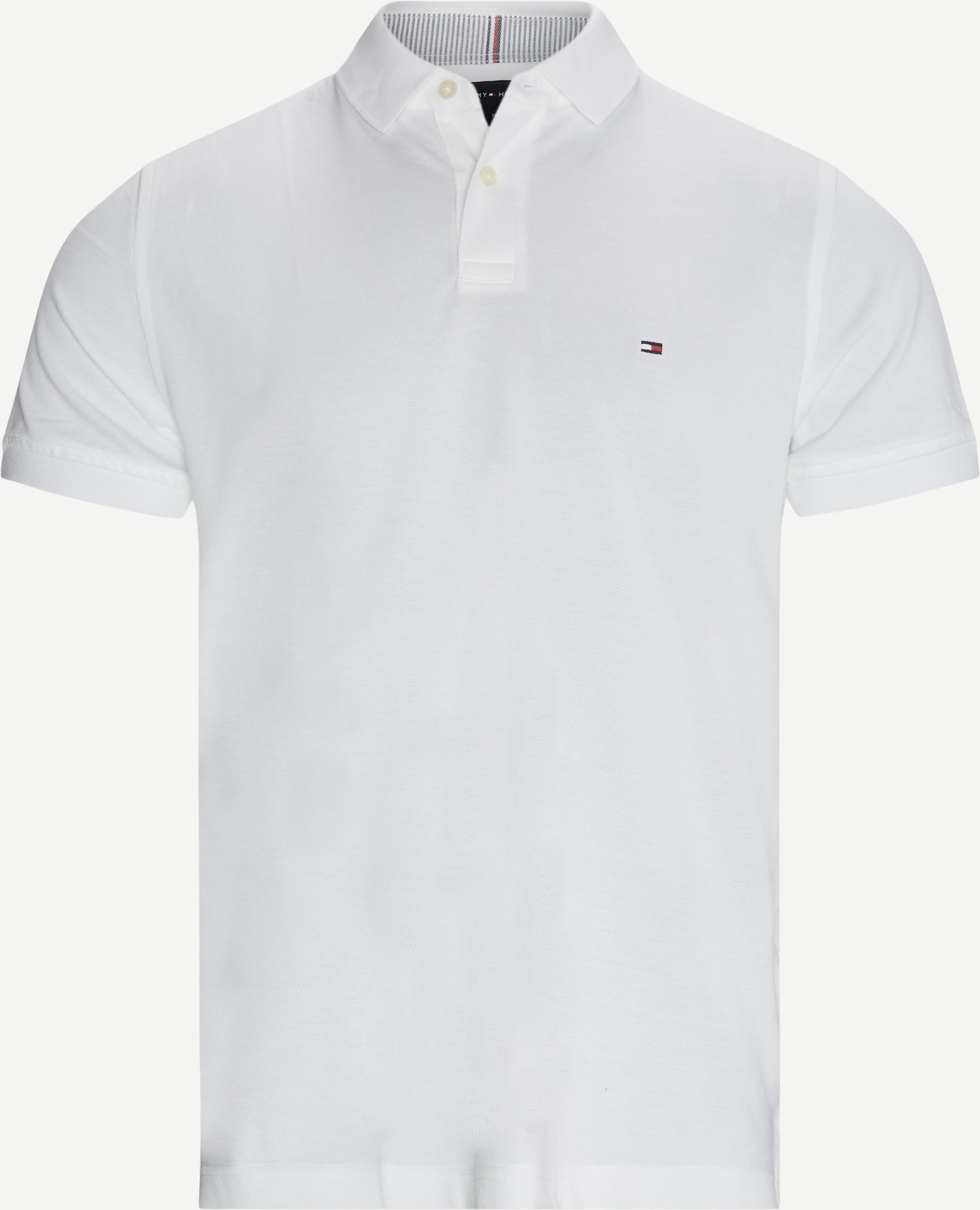 Regular Polo Tee - T-shirts - Regular fit - Hvid