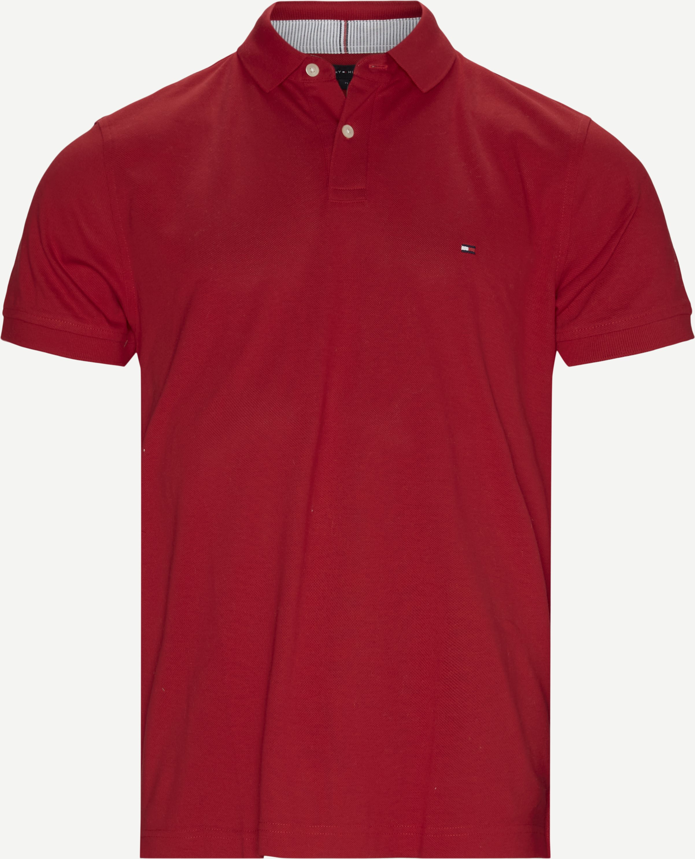 Regular Polo Tee - T-shirts - Regular fit - Rød