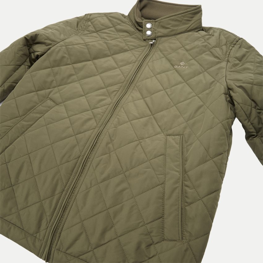 Gant Jackor QUILTED WINDCHEATER 7006080 SS21 ARMY