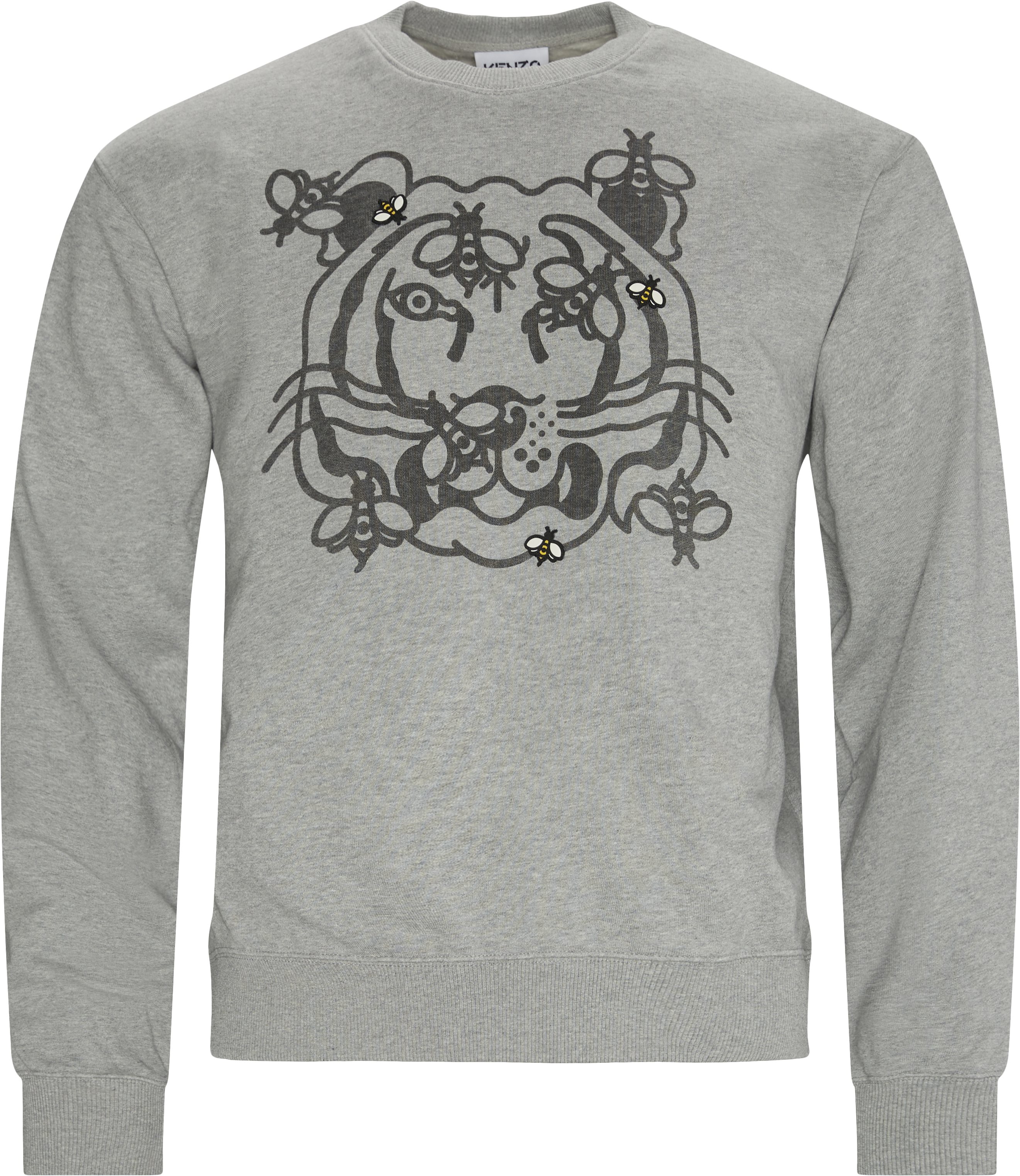 Sweatshirt 'Bee a tiger' - Sweatshirts - Regular fit - Grå