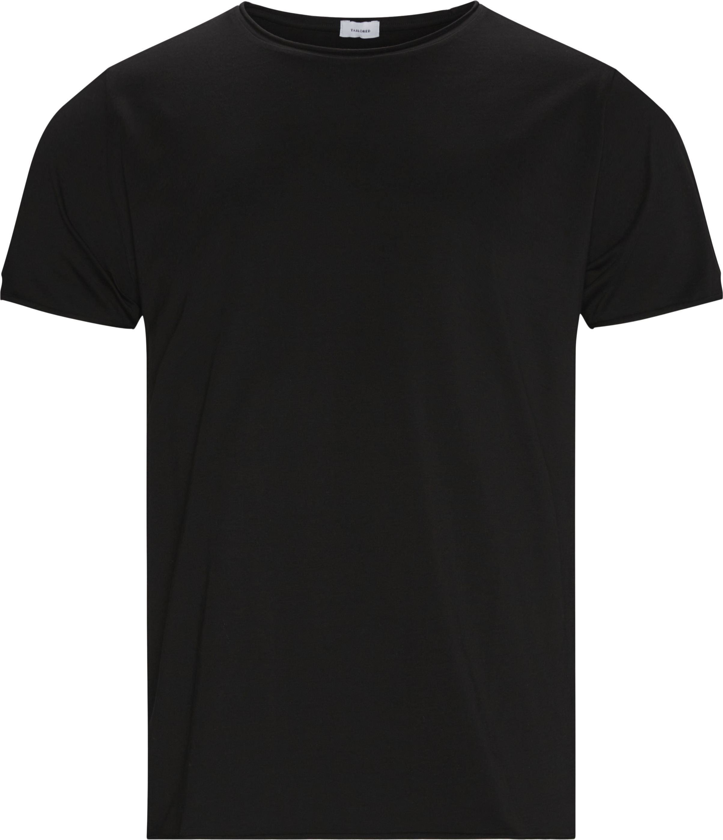 Tailored T-shirts RAW EDGE T-SHIRT Svart