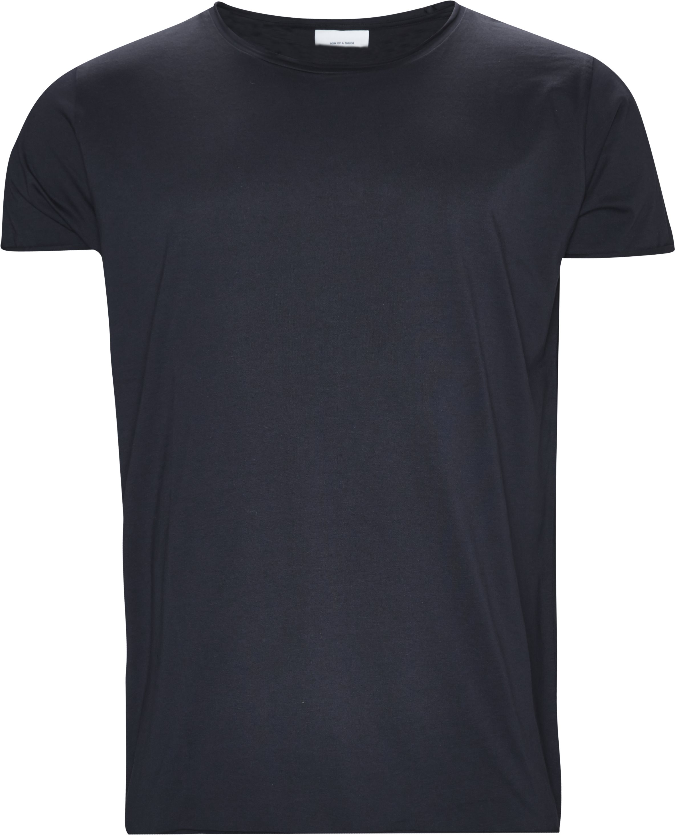 Raw Edge Tee - T-shirts - Regular fit - Blå