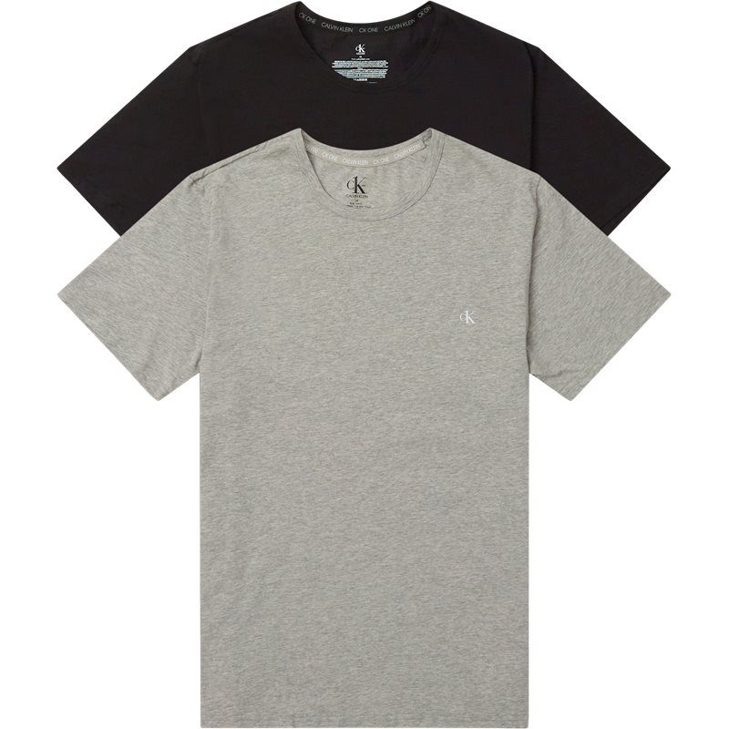 Calvin Klein 2-pak Crew Neck T-shirt Sort/grå