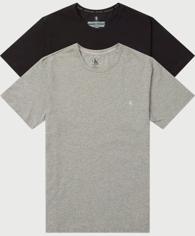 Calvin Klein T-shirts 000NB2221A SS CREW NECK 2PK Sort