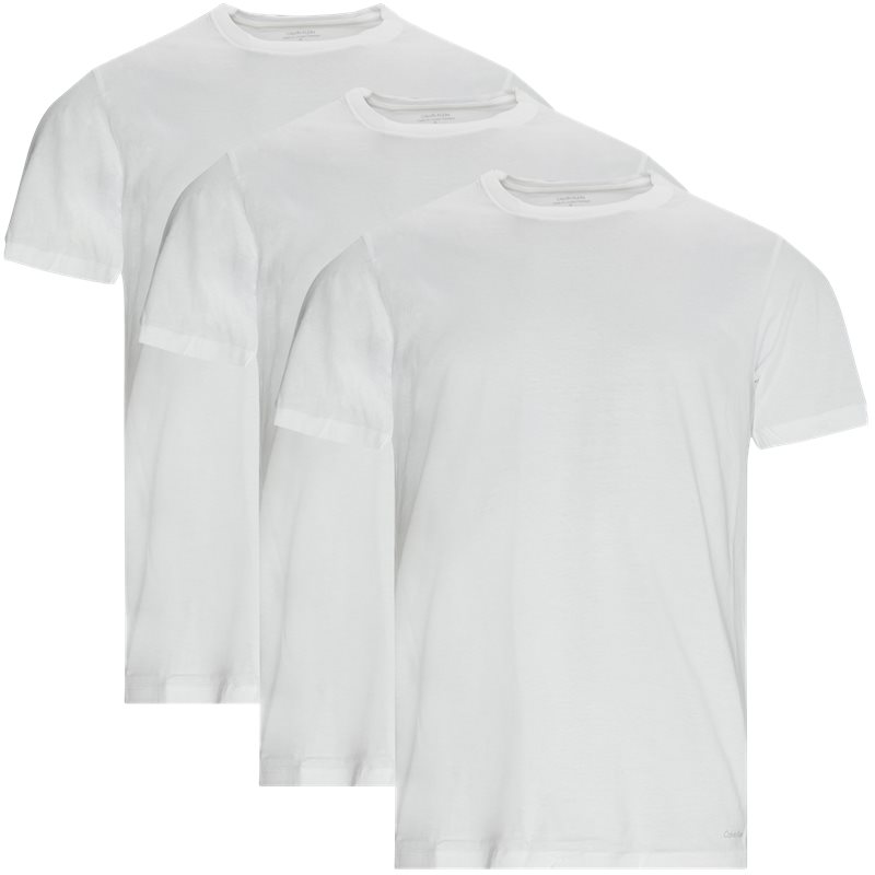 Se Calvin Klein 3-pak Crewneck T-shirts Hvid hos qUINT.dk