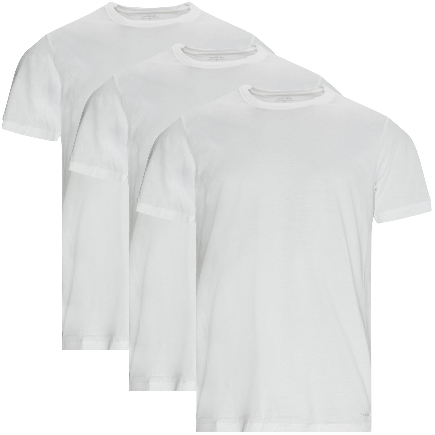 3-pack Crewneck T-shirts - T-shirts - Classic fit - Vit