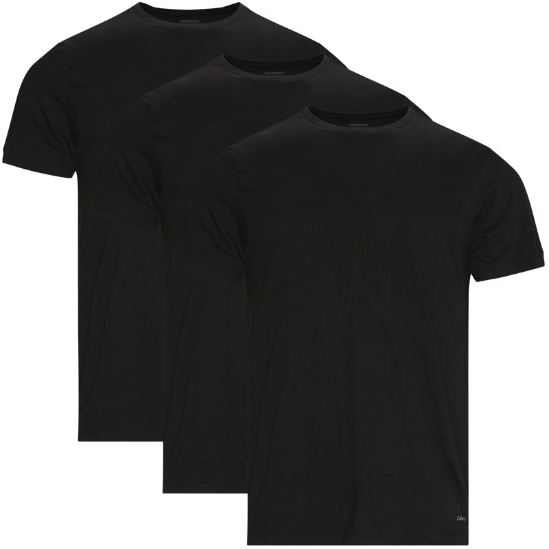 Se Calvin Klein 3-pak Crewneck T-shirts Sort hos qUINT.dk