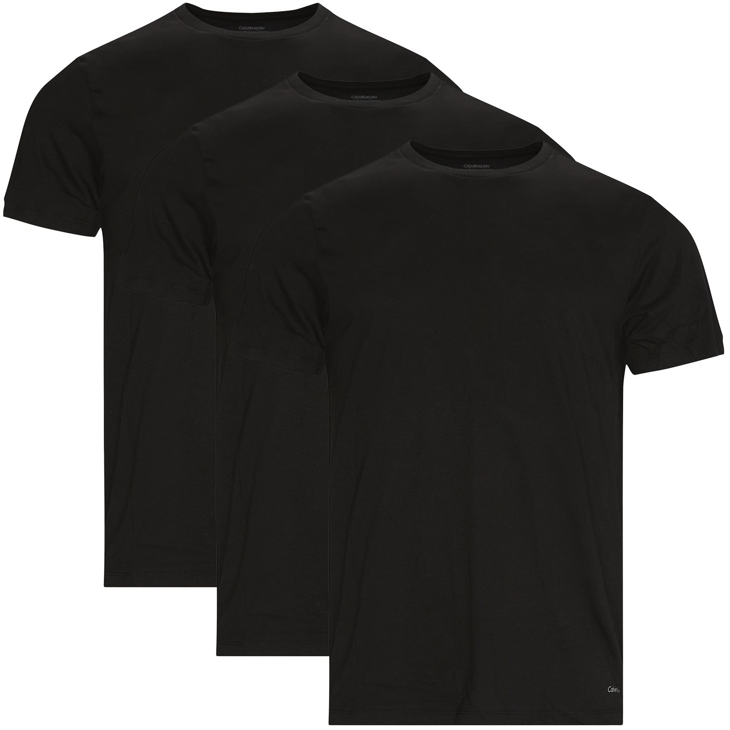 3-Pack Crewneck T-Shirts - T-shirts - Classic fit - Black
