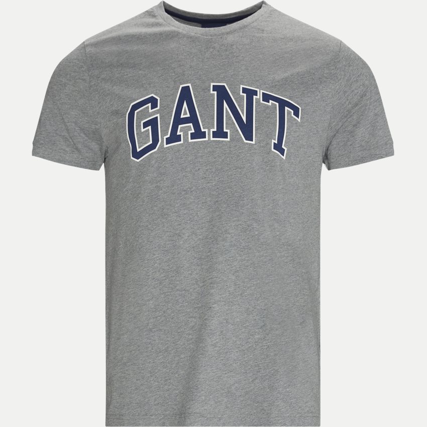 Gant T-shirts ARCH OUTLINE SS T-SHIRT 2003007 GRÅ