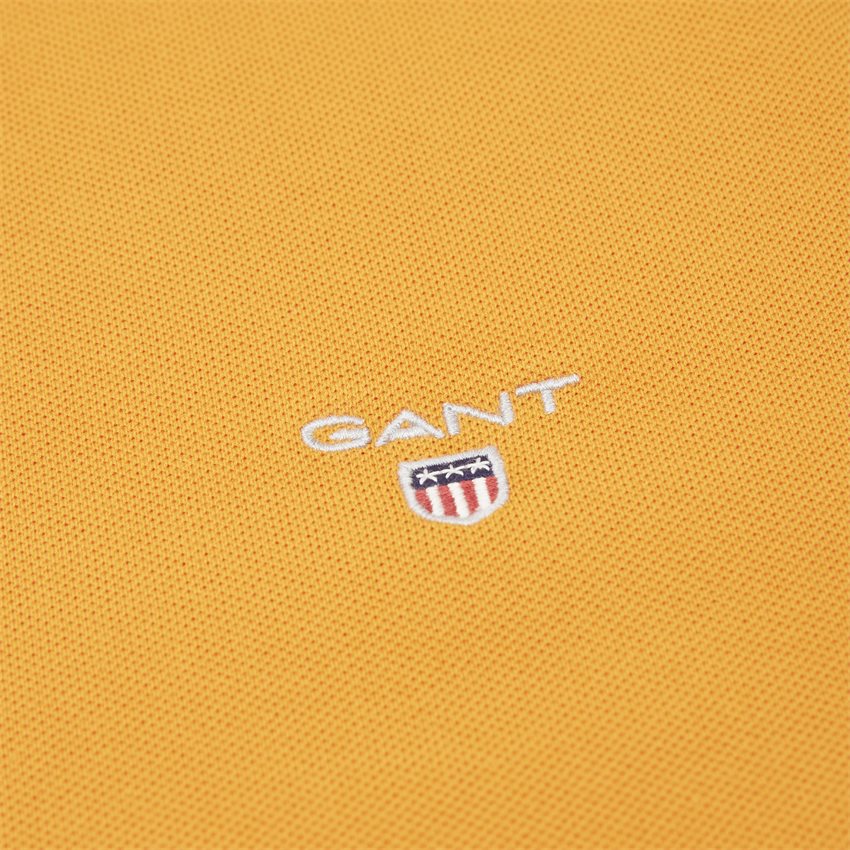 Gant T-shirts ORIGINAL PIQUE SS RUGGER 2201 ORANGE