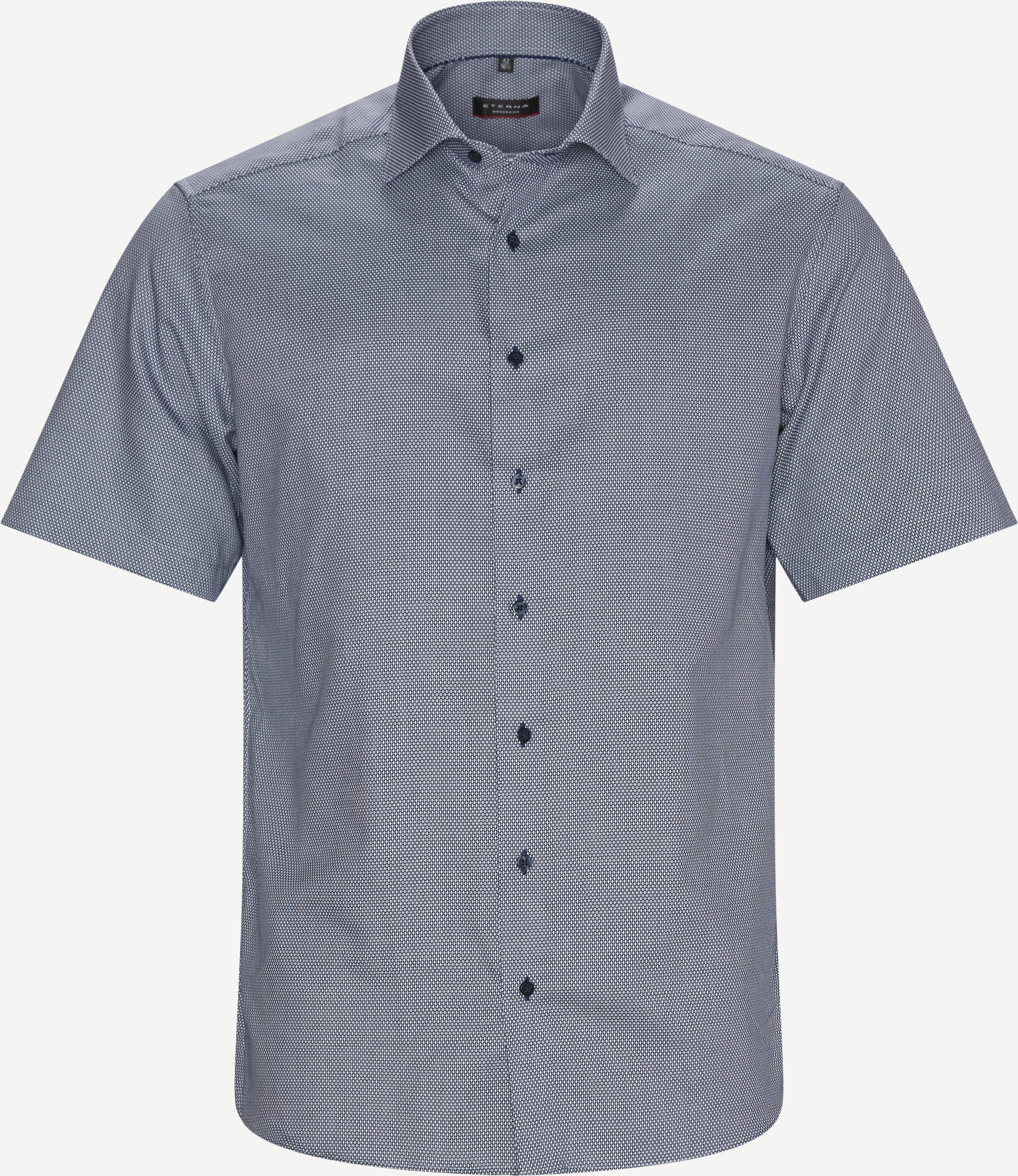 Kortærmet Skjorte - Kortærmede skjorter - Regular fit - Blå