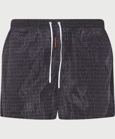 Boxer Midi Logo Beach Shorts Regular fit | Boxer Midi Logo Beach Shorts | Sort