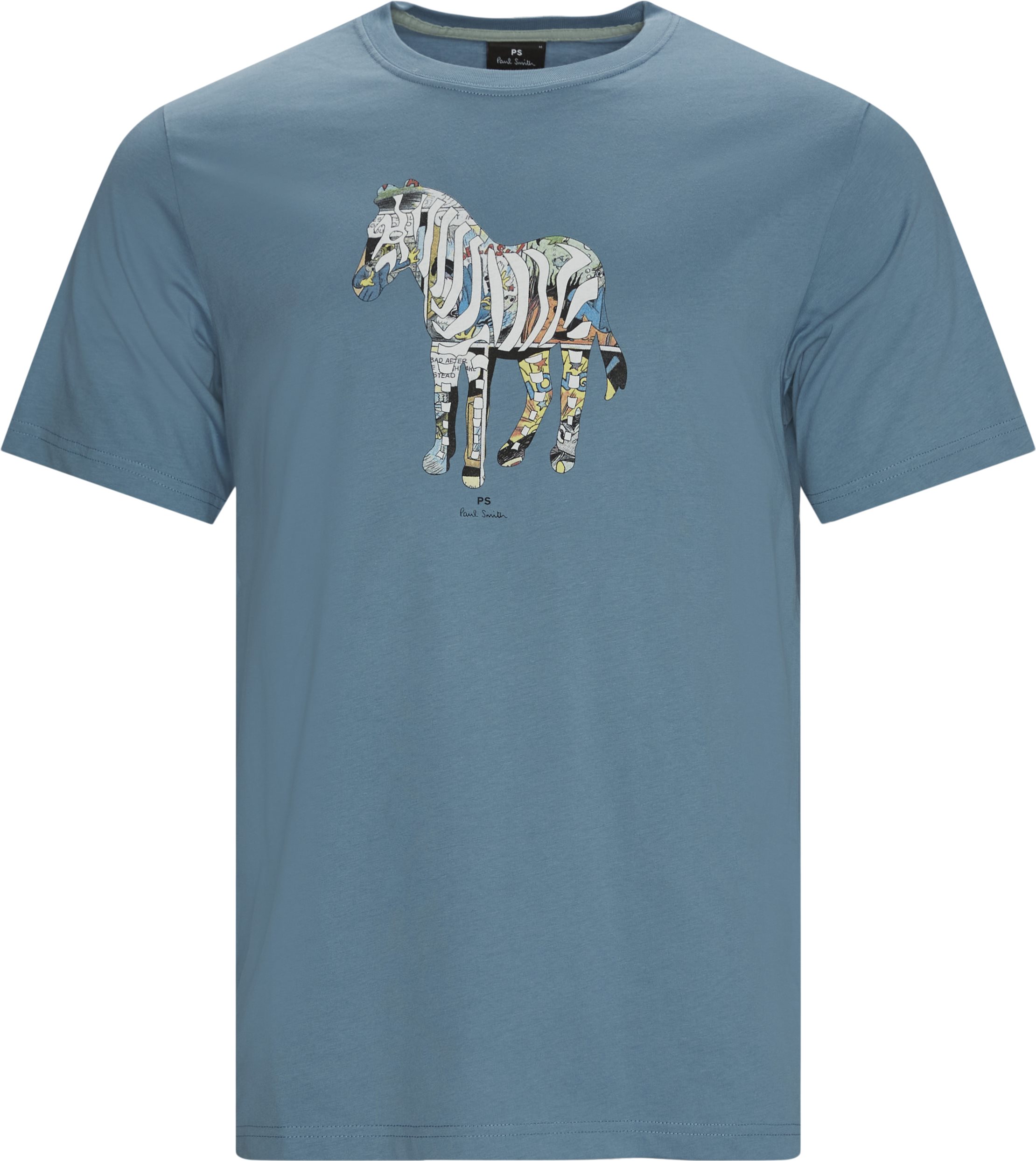 Multi Zebra Tee - T-shirts - Regular fit - Blå