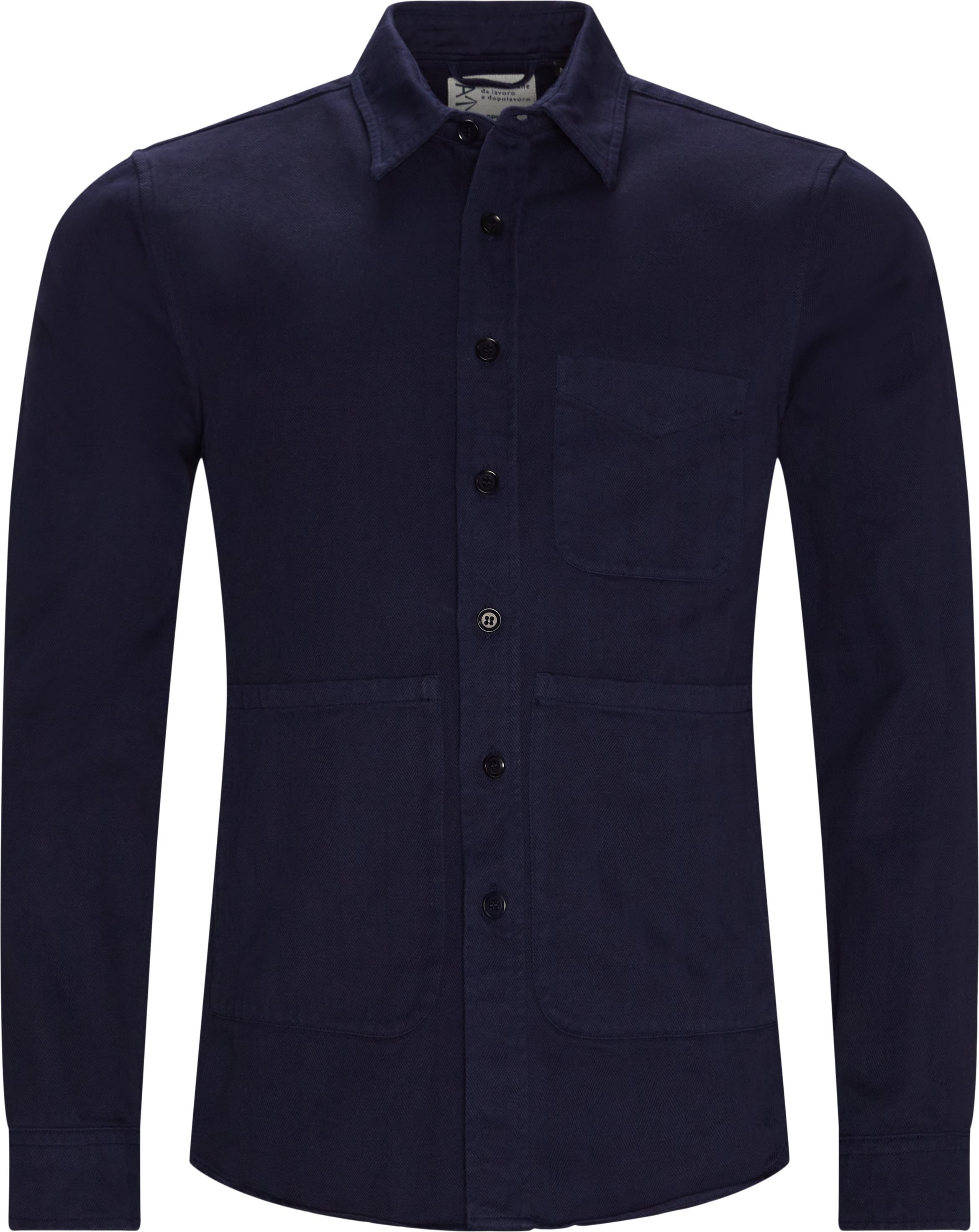 Classic Overshirt - Skjorter - Regular fit - Blå