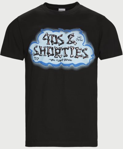 40S & SHORTIES T-shirts BONES TEE Black