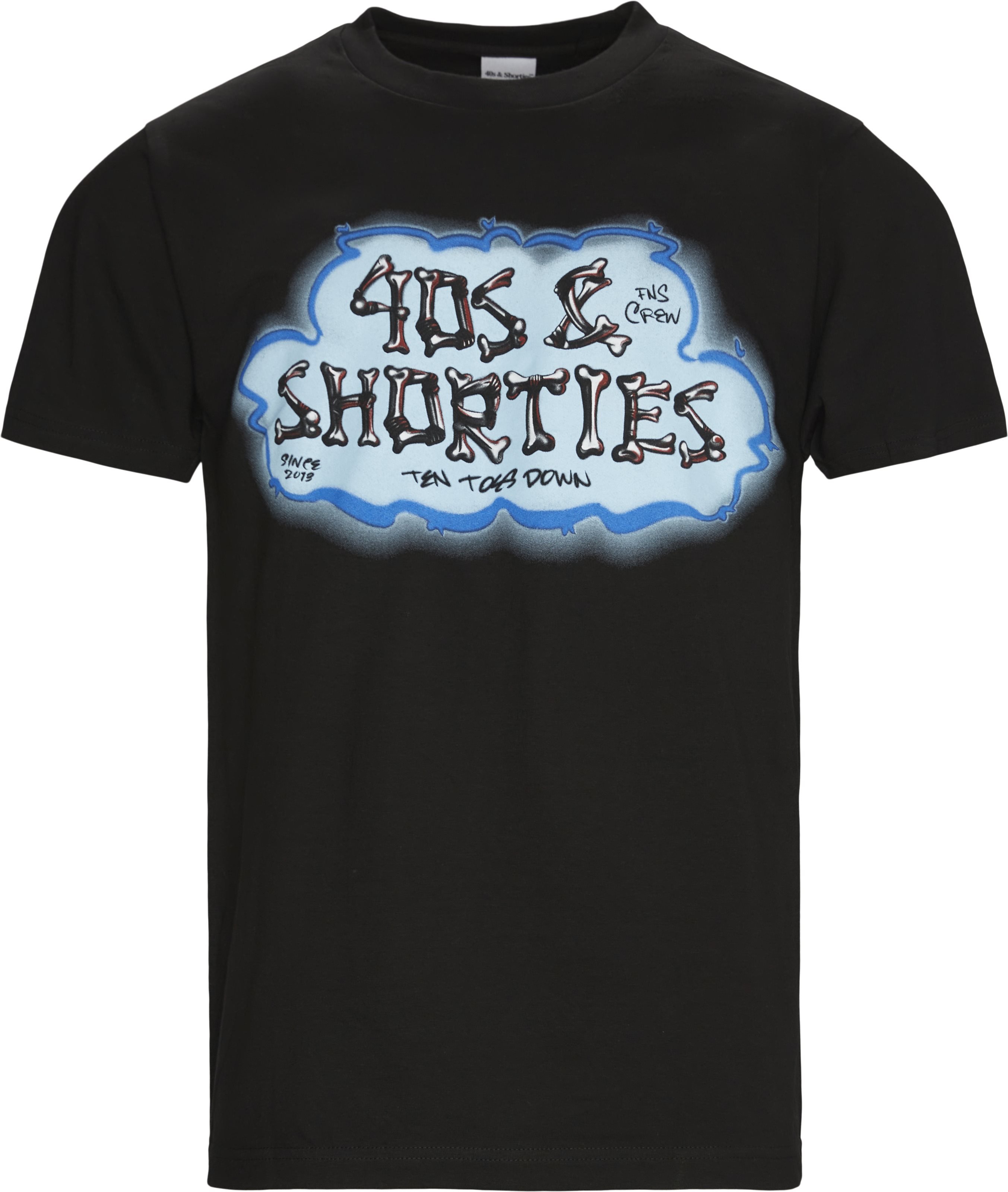 40S & SHORTIES T-shirts BONES TEE Svart