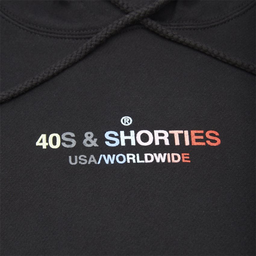 40S & SHORTIES Sweatshirts GENERAL TEXT LOGO HOODIE SORT
