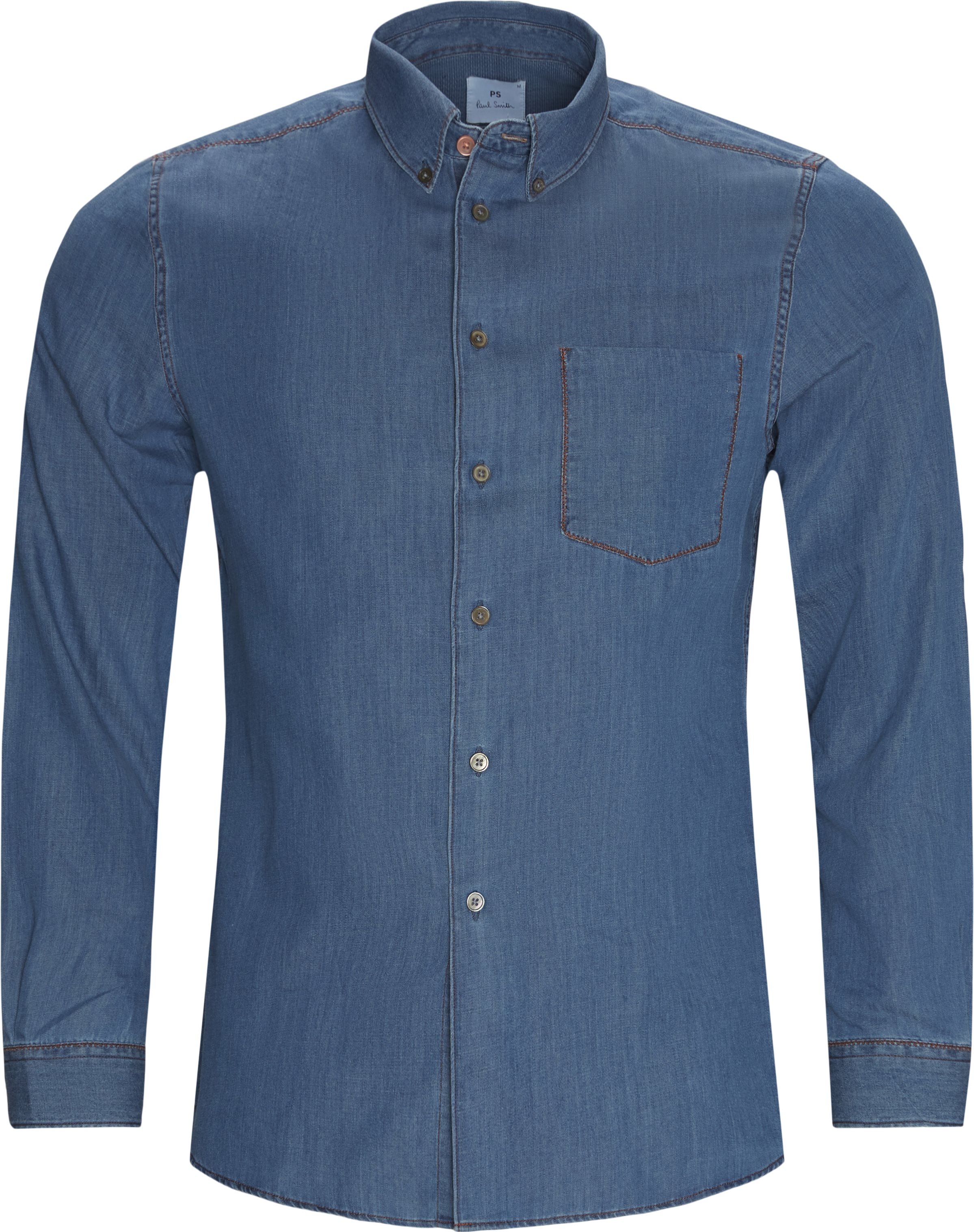 Denim Shirt - Skjorter - Tailored fit - Blå