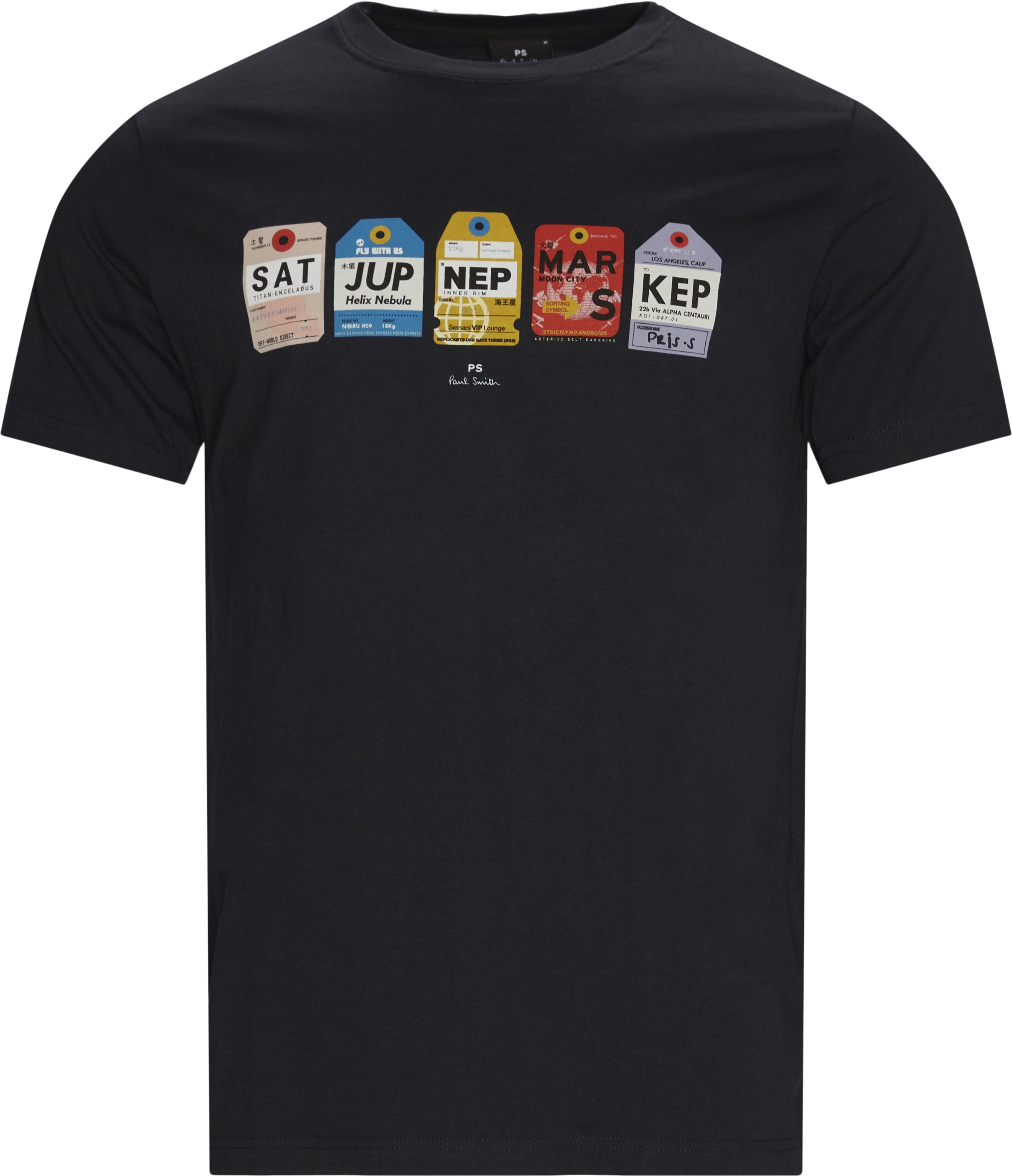 Print Tee - T-shirts - Regular fit - Blå