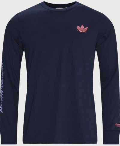 Adidas Originals T-shirts 5 AS LS H13442 Blå