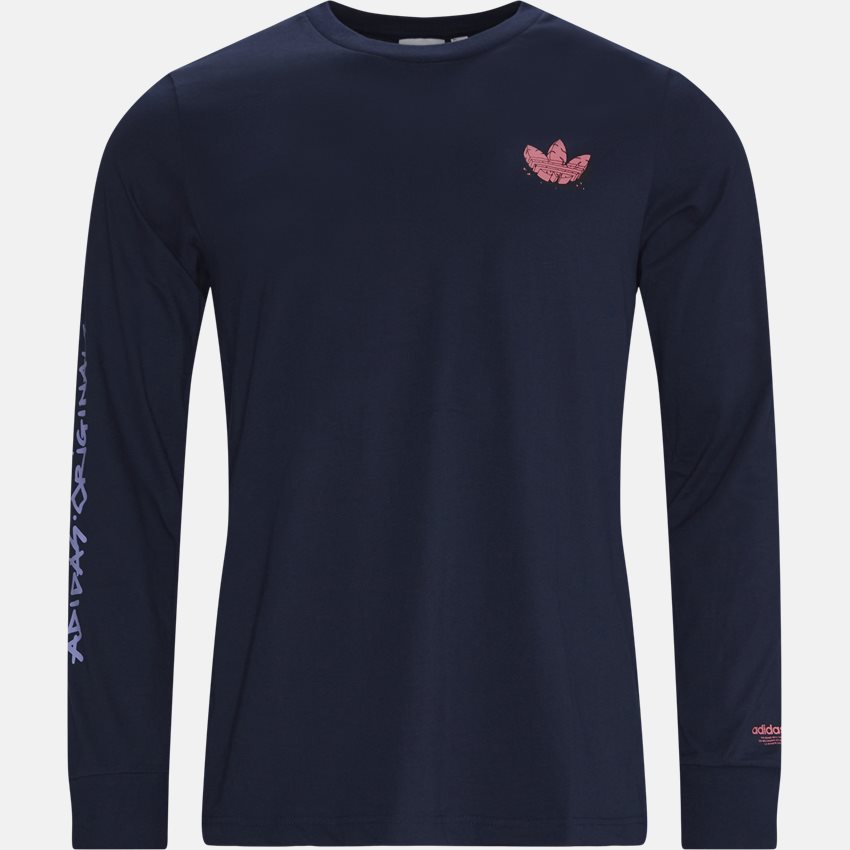Adidas Originals T-shirts 5 AS LS H13442 BLÅ