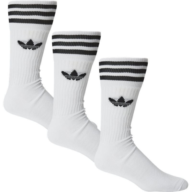 Adidas strømper – Adidas Originals Solid Crew Sock S214 Fw21 Strømper Hvid herre i Hvid -