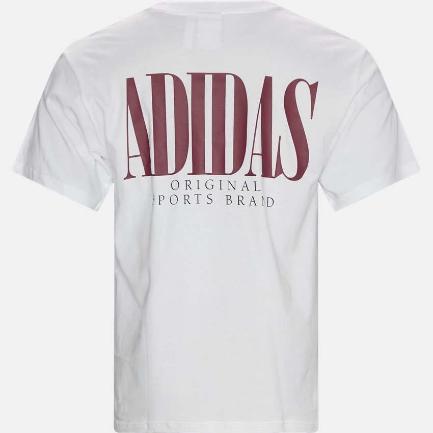 Adidas Originals T-shirts TREFOIL SCRIPT H313 HVID