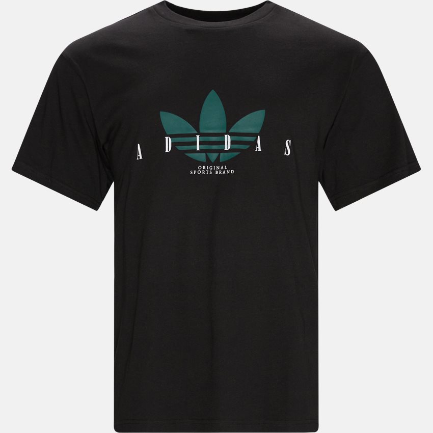 Adidas Originals T-shirts TREFOIL SCRIPT H313 SORT