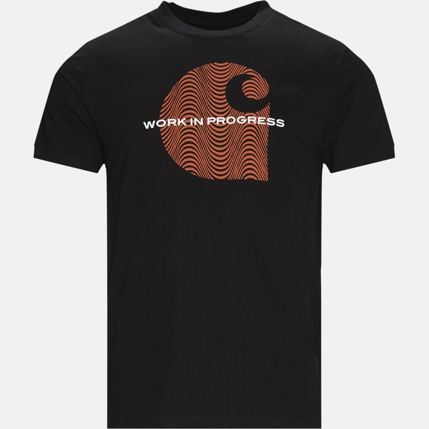 Carhartt WIP T-shirts S/S WAVE I029613 BLACK