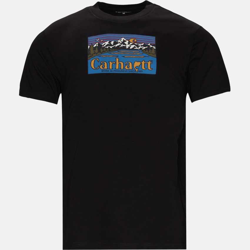 Carhartt WIP T-shirts S/S GREAT OUTDOORS I029609 BLACK