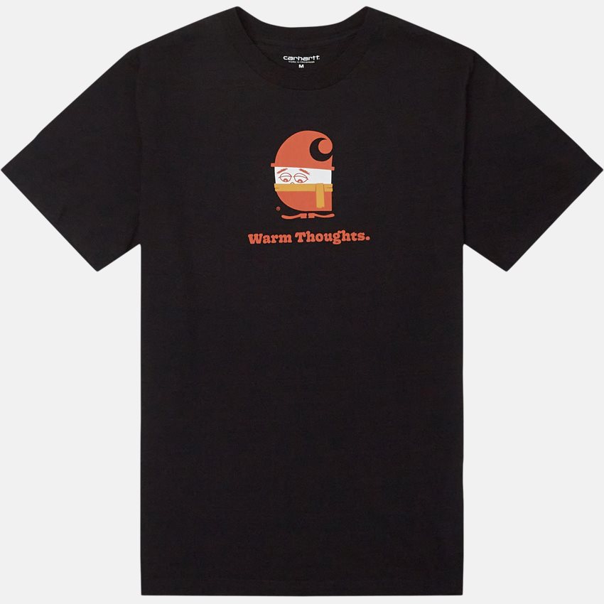 Carhartt WIP T-shirts S/S WARM THOUGHTS I029608 BLACK